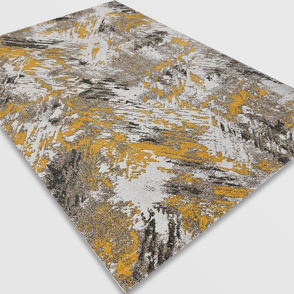 Модерен килим - Ирис 288 Визон/Жълт