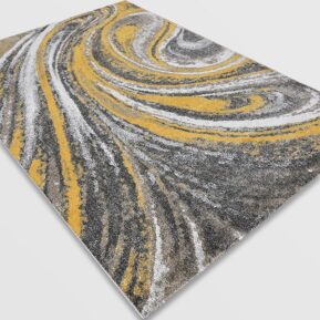 Модерен килим - Ирис 291 Визон/Жълт