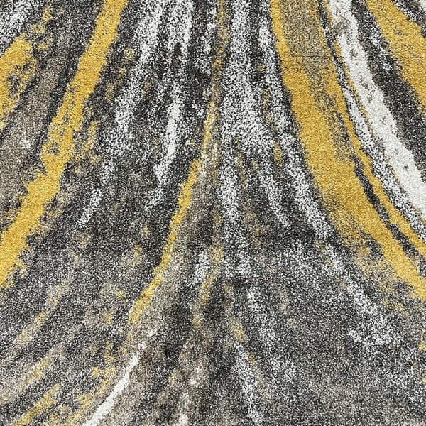 Модерен килим - Ирис 291 Визон/Жълт - детайл - 1