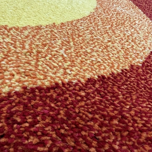 Модерен килим - Ирис 295 Оранжев - детайл - 2