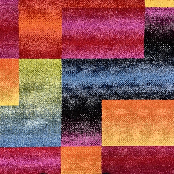 Модерен килим - Ирис 296 Цветен - детайл - 1
