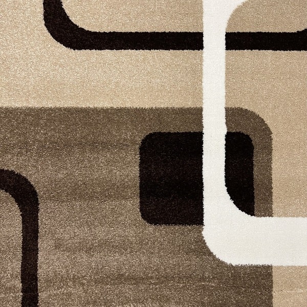 Модерен килим - Ирис 300 Бежов - детайл - 1