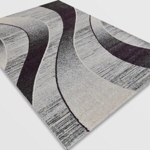 Модерен килим - Ирис 582 Сив/Лилав