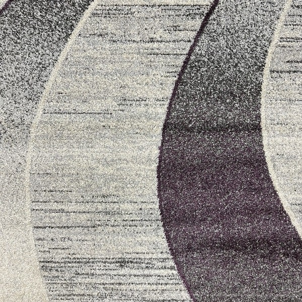 Модерен килим - Ирис 582 Сив/Лилав - детайл - 1