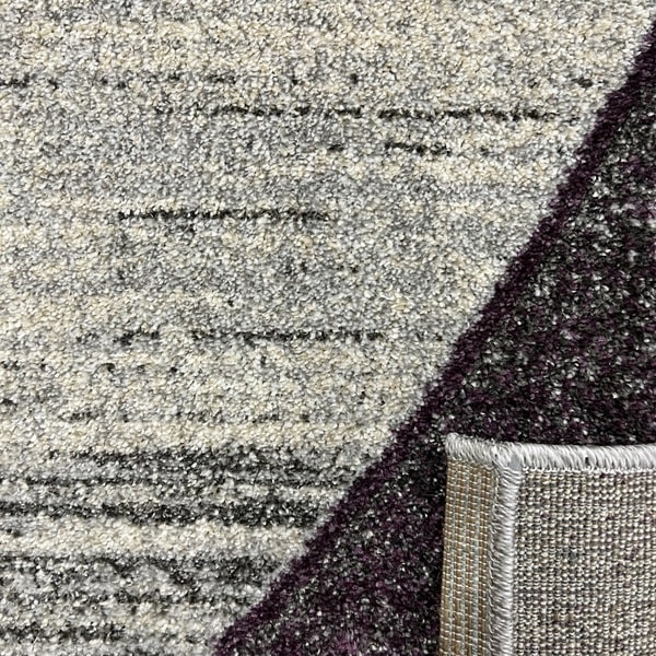 Модерен килим - Ирис 582 Сив/Лилав - детайл - 3