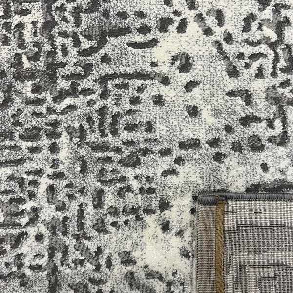 Модерен килим - Лора 077 Сив - детайл - 3