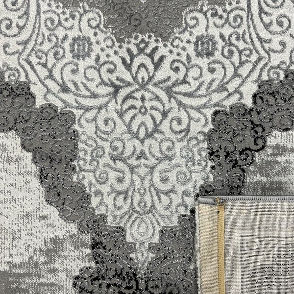 Модерен килим - Лора 827 Сив - детайл - 3