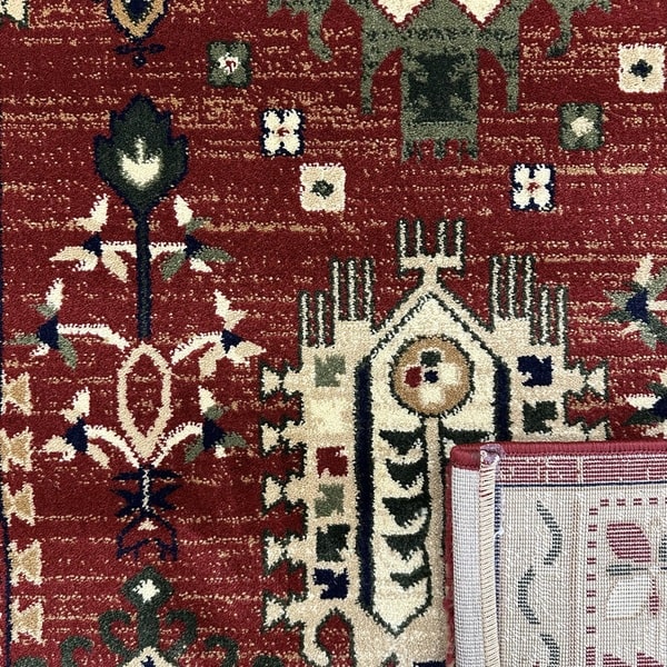 Класически килим – Корона 553 Червен - детайл - 3
