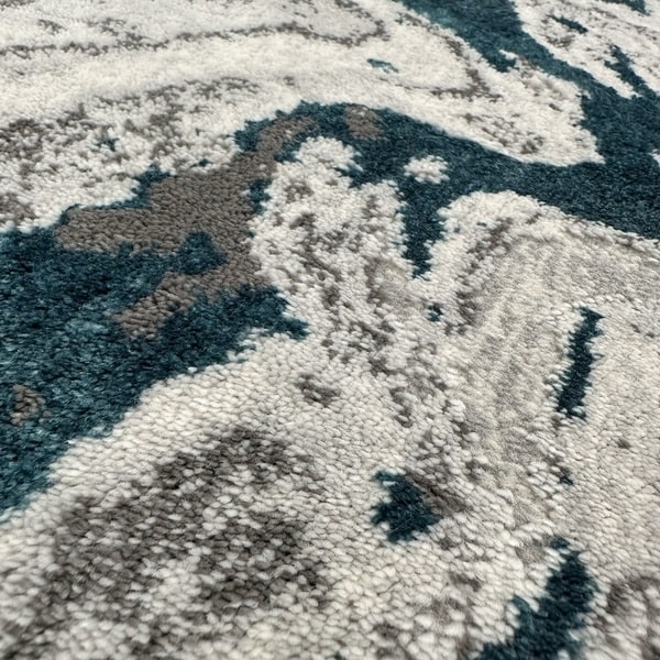 Модерен килим - Алпина 6050 Тюркоаз - детайл - 2