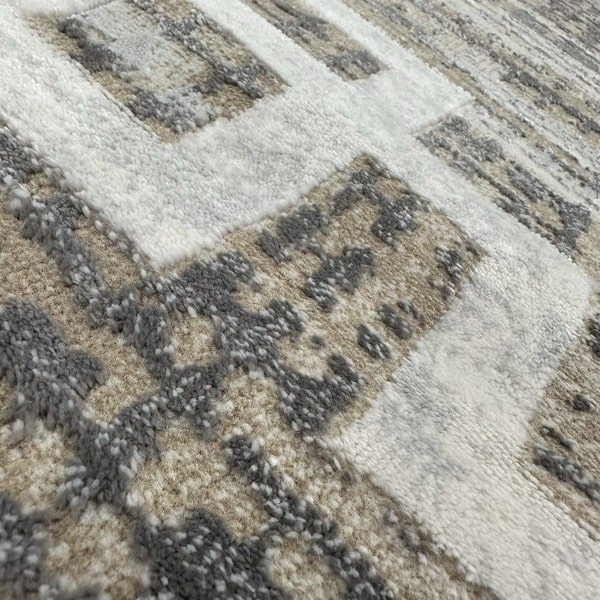 Модерен килим - Алпина 7775 Бежов - детайл - 2