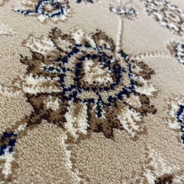 Тъкан килим – Корона 1803 Бежов - Кръг - детайл