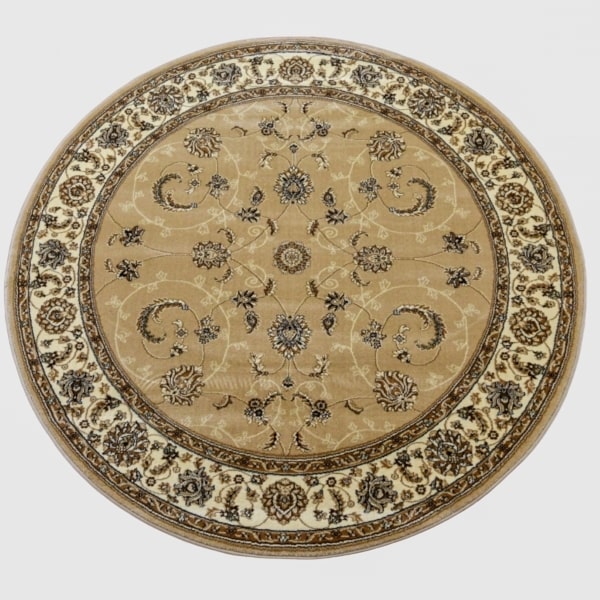 Тъкан килим – Корона 1803 Бежов - Кръг