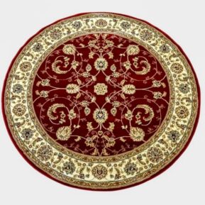 Тъкан килим – Корона 1803 Червен - Кръг