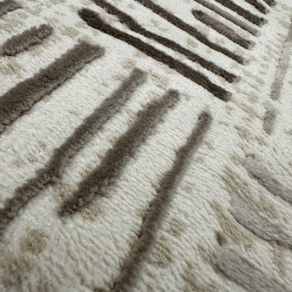 Модерен килим - Лора 7367 Бежов - детайл - 2