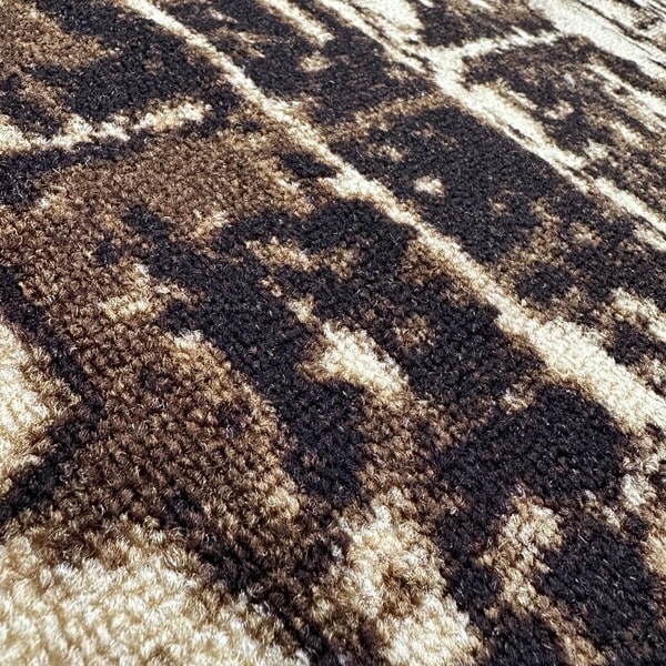 Мокетен килим - Олимп 2404 Кафяв - детайл - 2