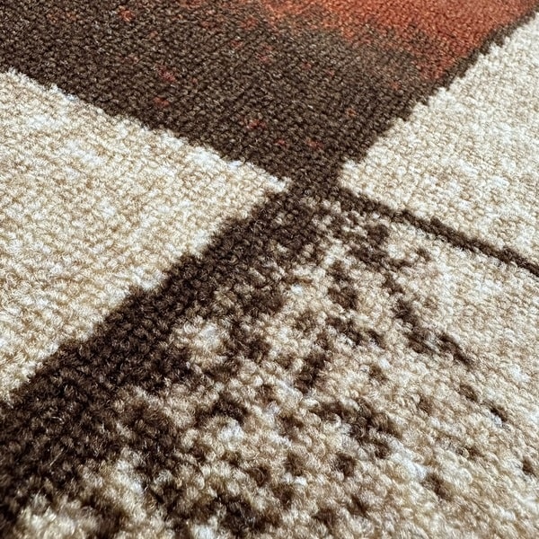 Мокетен килим - Олимп 2406 Бежов/Оранжев - детайл - 2