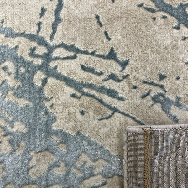 Модерен килим - Лора 989 Тюркоаз - детайл - 3
